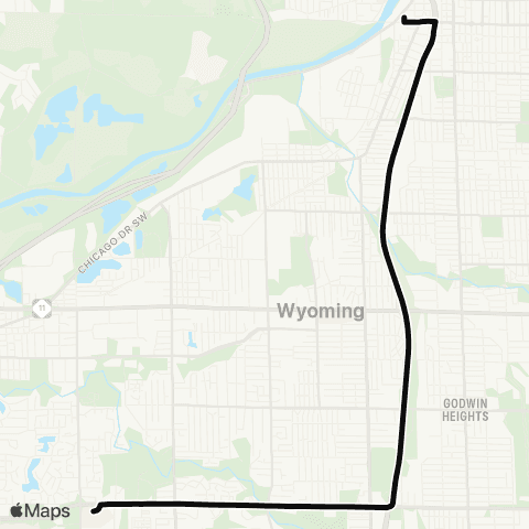 The Rapid Express Trips map