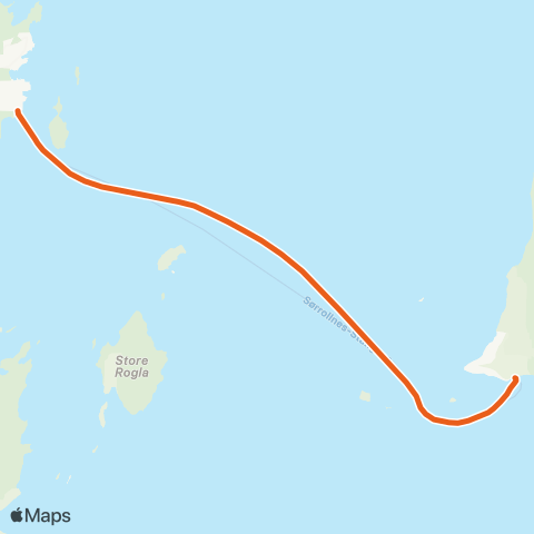 Svipper Sørrollnes - Stangnes map