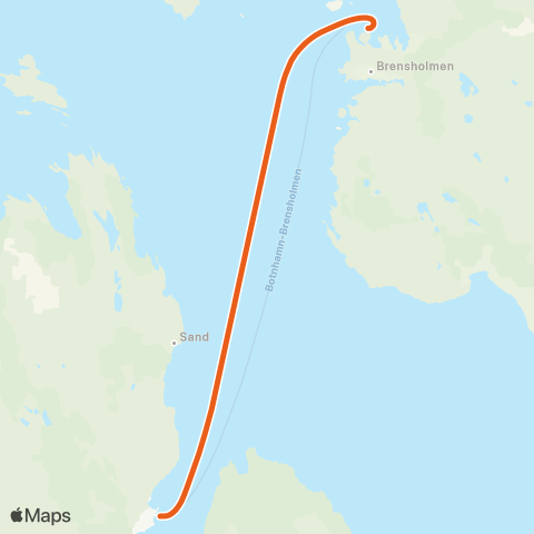 Svipper Botnhamn - Brensholmen map