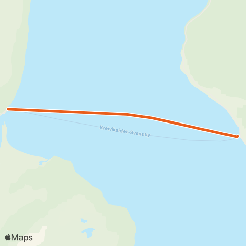 Svipper Breivikeidet - Svensby map
