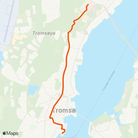 Svipper Sentrum - UNN map