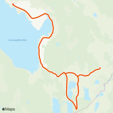 Svipper Skånland skole - Breistrand - Trøsemark map