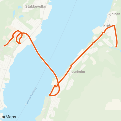 Svipper Direkterute Kroken map