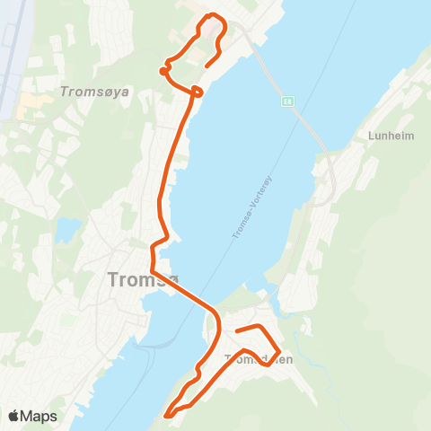 Svipper Direkterute  Tromsdalen map