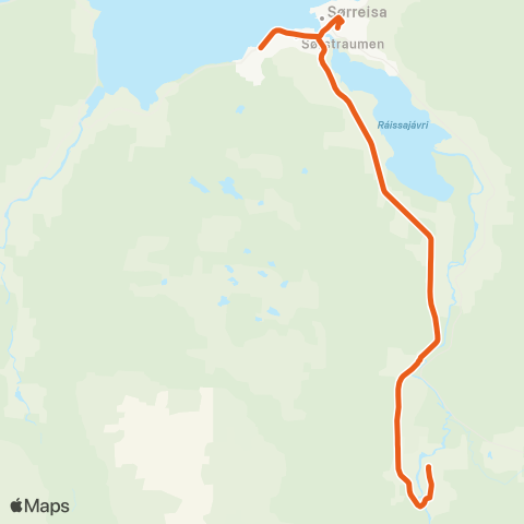 Svipper Sørreisa - Rabbåsen map