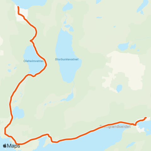 Svipper Stonglandseidet - Rødsand map