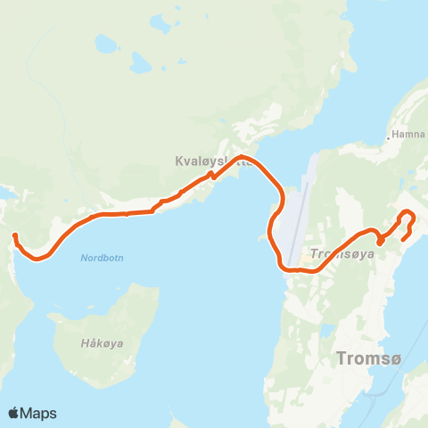 Svipper Direkterute Eidkjosen map