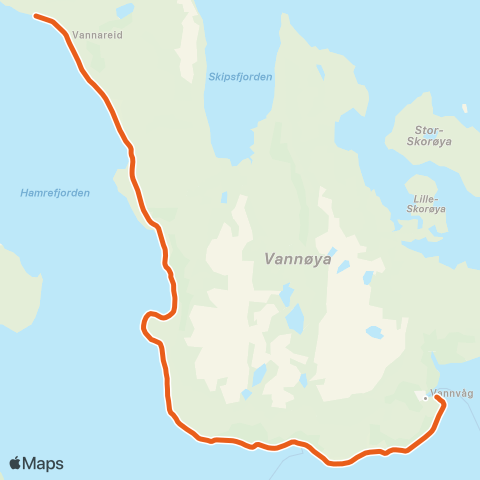 Svipper Vannøy map