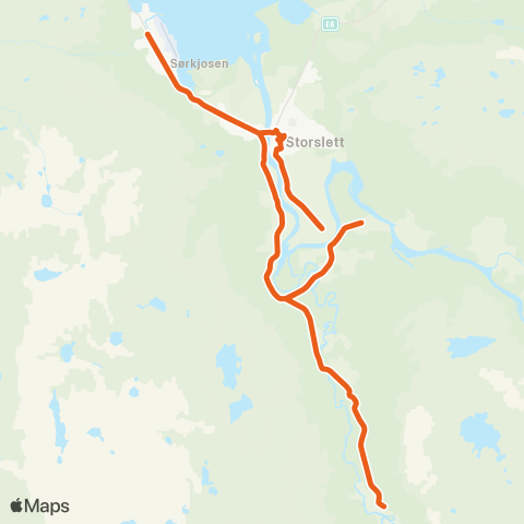 Svipper Storslett-Kildal-Samueldalen map