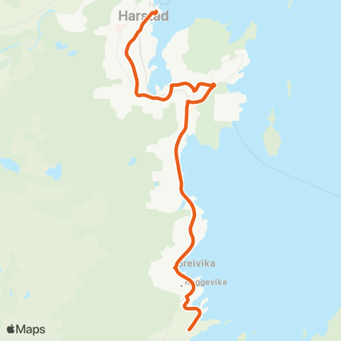 Svipper Skolerute map