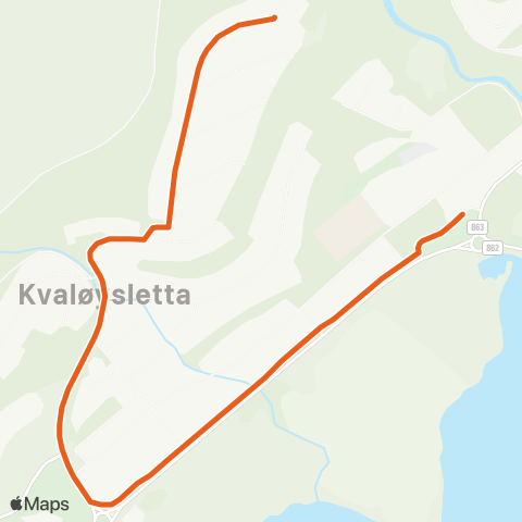 Svipper Durmålsvegen - Kvaløysletta map