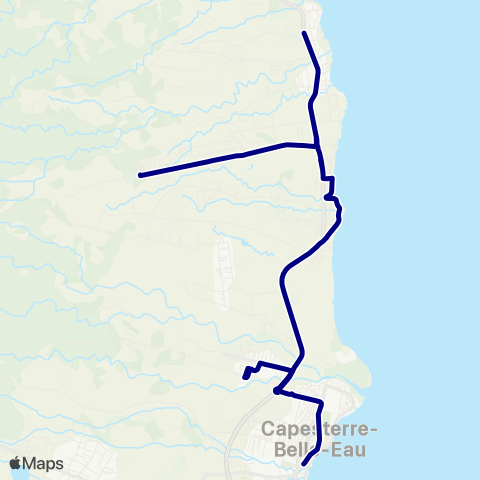 Trans Sud Brg de Capesterre - Ste Marie map
