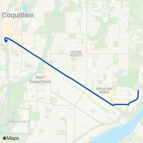 TransLink Coquitlam Central Station / Fremont map