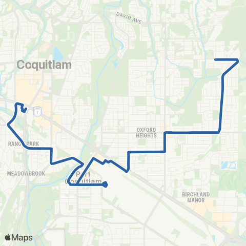 TransLink Coquitlam Central Station / Cedar map