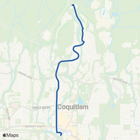 TransLink Coquitlam Central Station / Parkway Blvd map