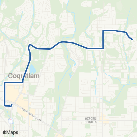 TransLink Coquitlam Central Station / Princeton map