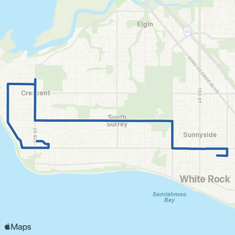 TransLink Ocean Park / Peace Arch Hospital map
