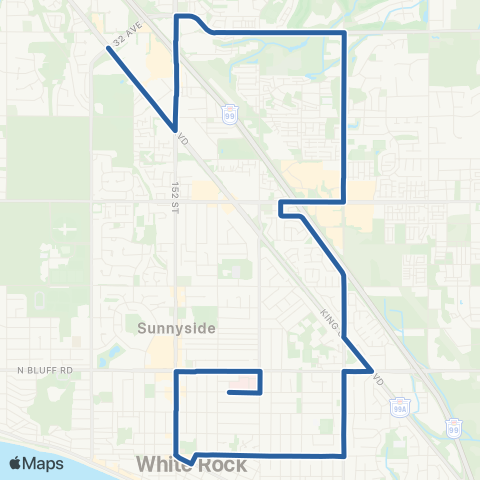 TransLink Southpoint / Peace Arch Hospital map