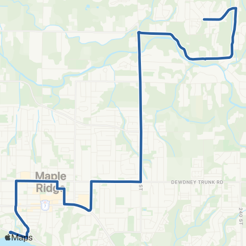 TransLink Rock Ridge / Haney Place / Port Haney map