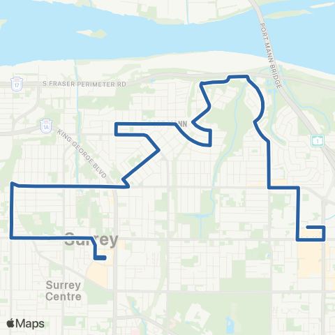 TransLink Guildford / Surrey Central Station map