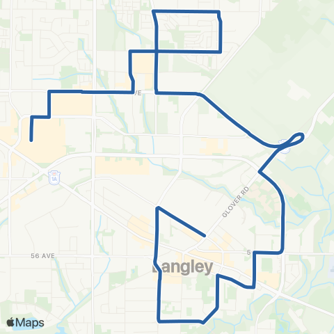 TransLink Langley Centre / Willowbrook map