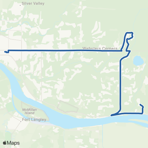 TransLink Ruskin / Haney Place map