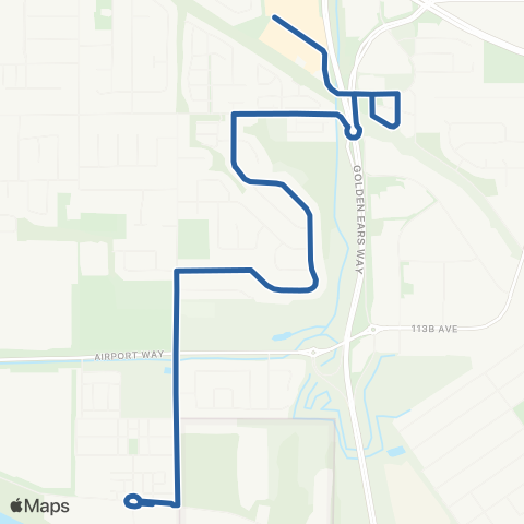 TransLink Meadowtown / Fraser Way map