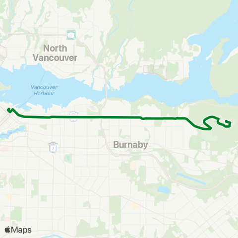 TransLink Hastings St map
