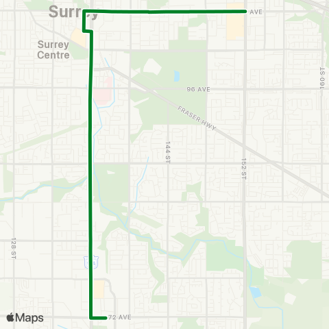 TransLink King George Blvd map