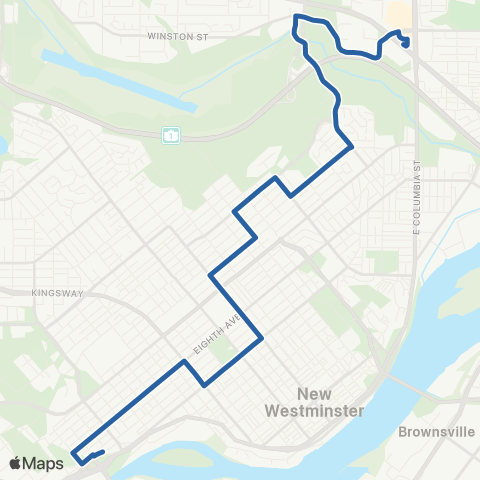 TransLink Lougheed Station / 22nd St Station map