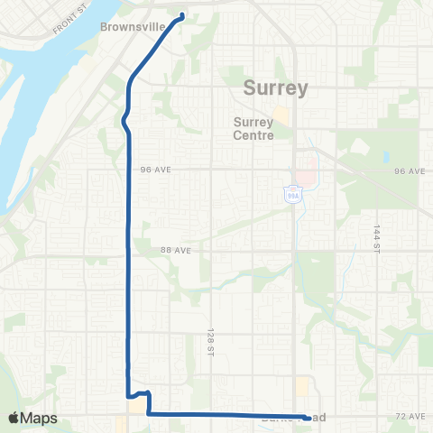 TransLink Scott / Newton Exchange / Scottsdale map