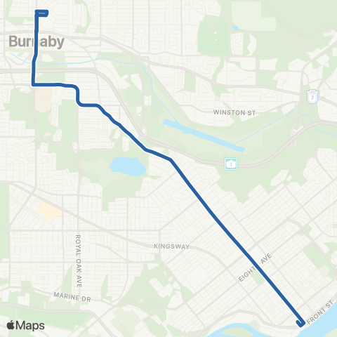 TransLink New West Station / Brentwood Station map
