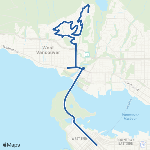 TransLink British Properties / Park Royal / Van map