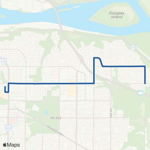 TransLink Fraser Heights / Guildford / Surrey Ctr map