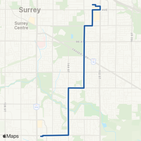 TransLink Guildford / Newton Exchange map