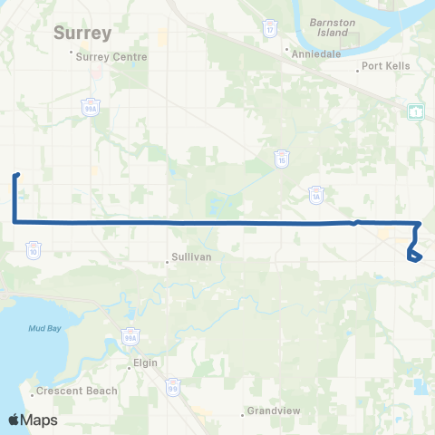 TransLink Langley Centre / Scottsdale map