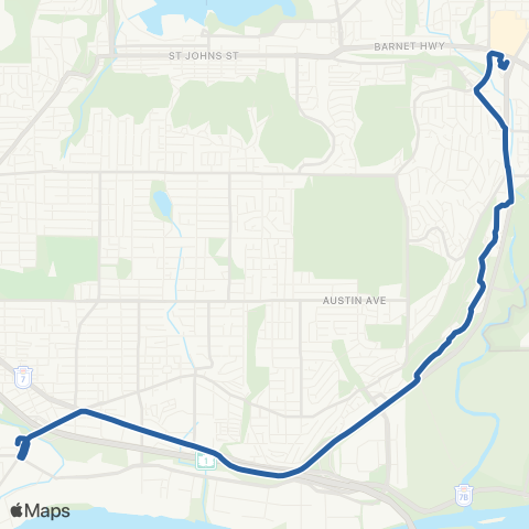 TransLink Coquitlam Central Sta / Braid Sta map