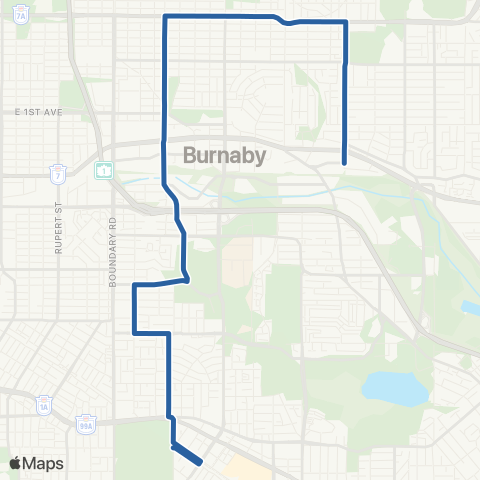 TransLink Patterson Station / Holdom Station map