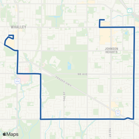TransLink Guildford / Surrey Central Station map