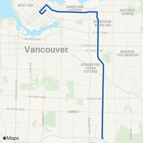 TransLink Victoria / Downtown map
