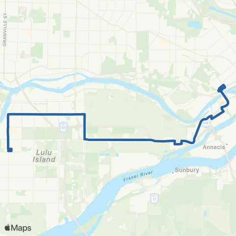 TransLink Richmond-Brighouse / 22nd St Station map