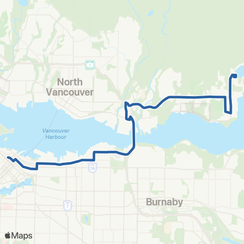 TransLink Seymour / Phibbs Exchange / Burrard Sta map