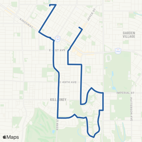 TransLink Joyce Station / 29th Avenue Station map