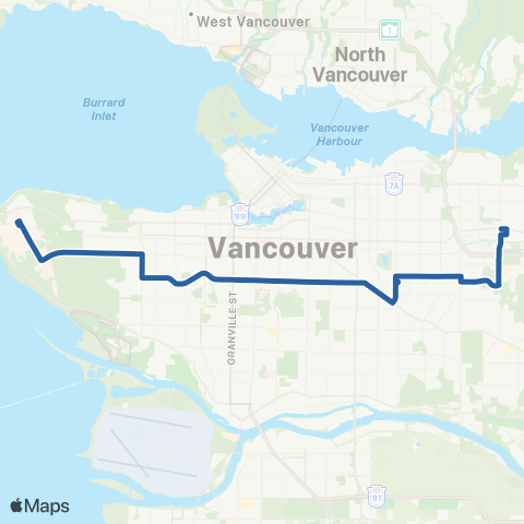 TransLink Brentwood Station / UBC map