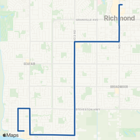 TransLink Two Road / Brighouse Station map