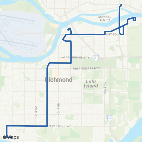 TransLink Gilbert / Bridgeport map