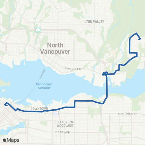 TransLink Blueridge / Phibbs Exchange / Burrard map