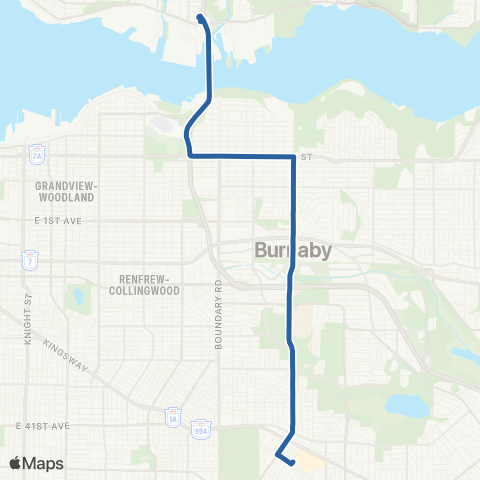 TransLink Metrotown / Phibbs Exchange map