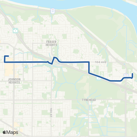 TransLink East Fraser Heights / Guildford map