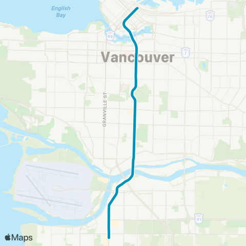 TransLink Canada Line map